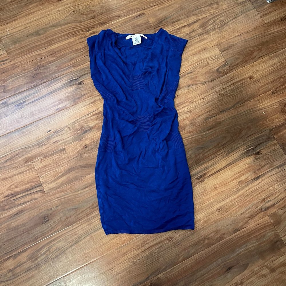 COBALT BLUE MIDI BODYCON DRESS